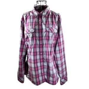 The North Face | Long Sleeve Plaid Shirt Pink/Grey